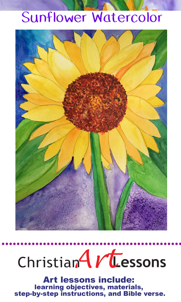 Step by Step How to paint a Sunflower