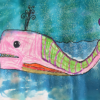 how to draw a whale art lesson