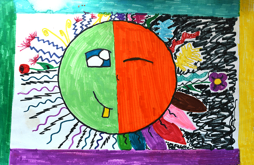 5th Grade Student's Art in Marker