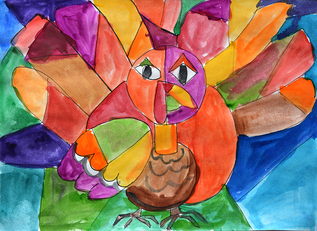 Picasso's Thanksgiving Turkey - Christian Art Lessons