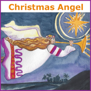 Christmas Angel Watercolor art lesson