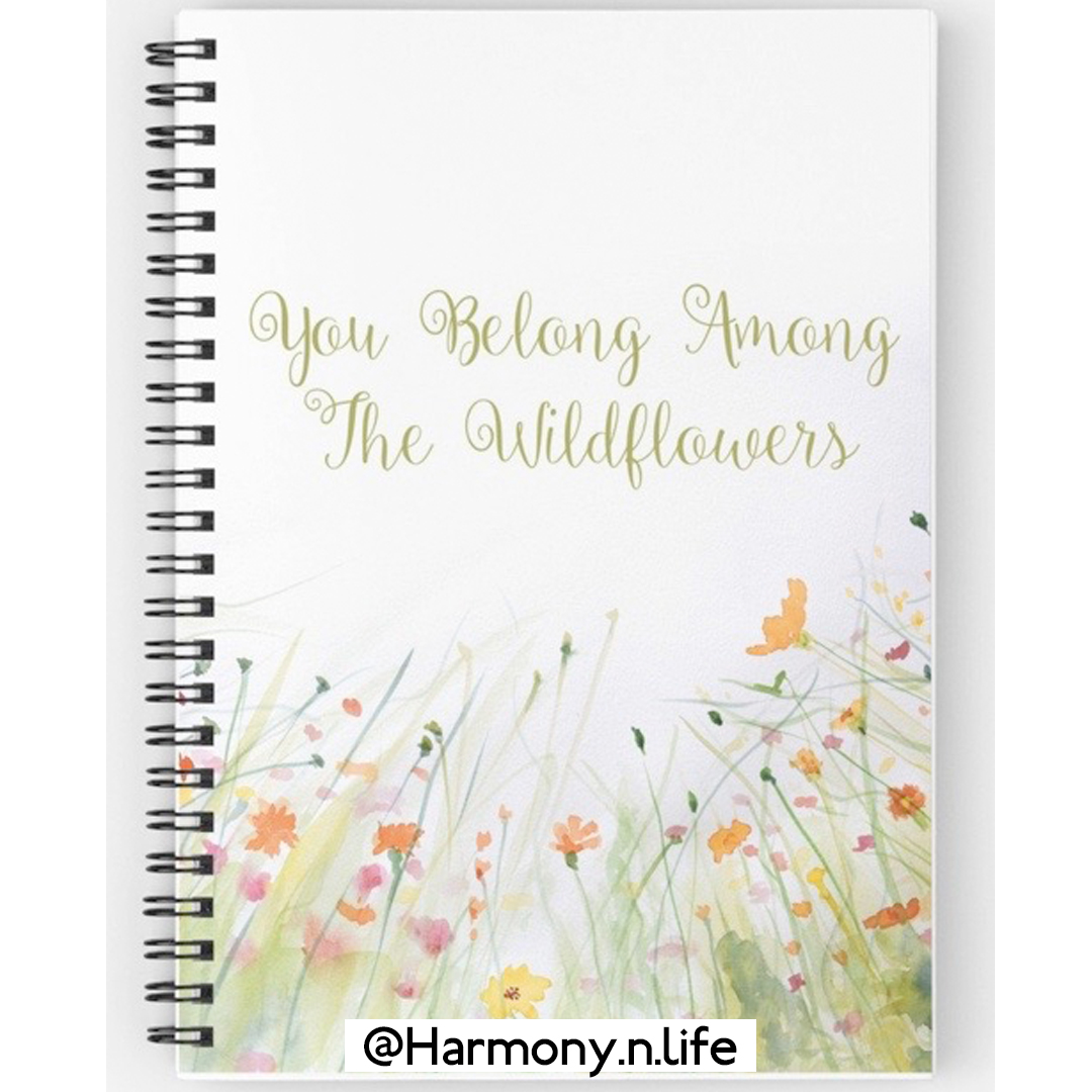 Colorful Watercolor Floral Notebook