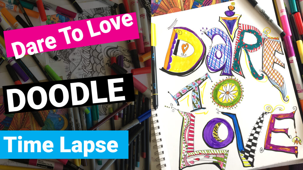 How to Draw Graffiti Hand Lettering with colored markers