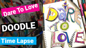 How to Draw Graffiti Hand Lettering with colored markers