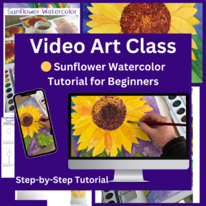 Sunflower Watercolor Tutorial for Beginners