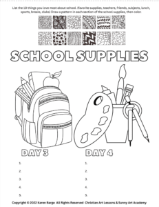 Back to School gratitude Journal - Bible Version